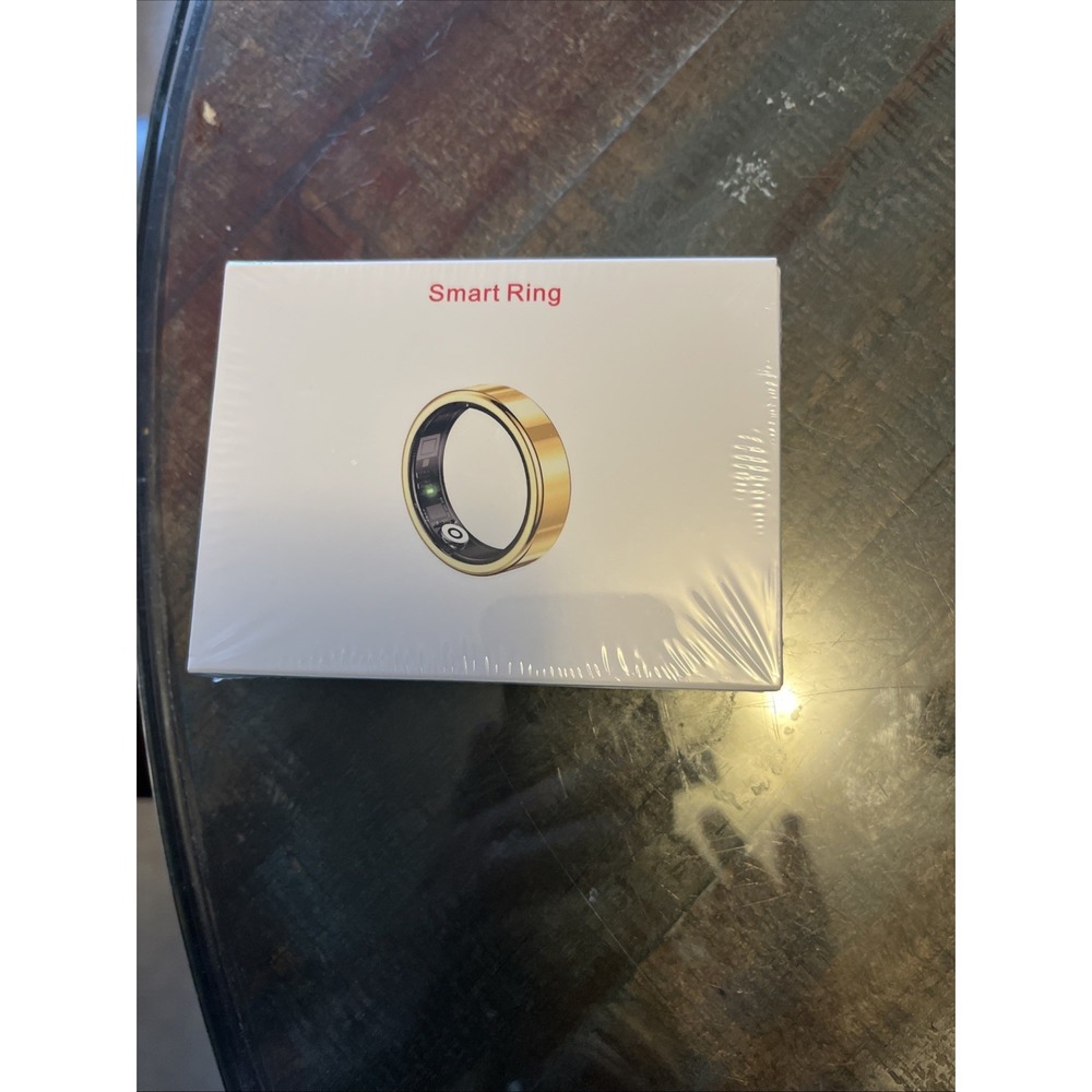 JRing Smart Ring Heart Rate Monitor Blood Oxygen Sleep Tracker Size 9 Black